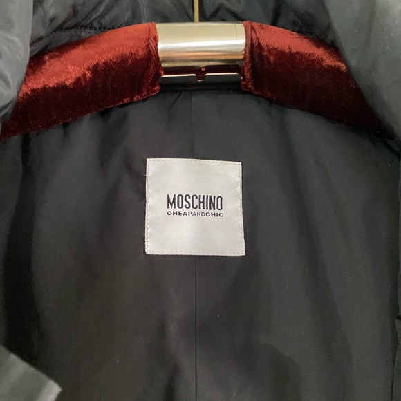 Moschino nylon pea coat style coat! Size 36-38 (approx) - Picture 3 of 5